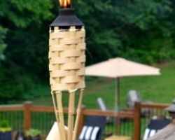 مشاعل خشبية مصنوعة يدويا من البامبو قياس ٦٠ سم