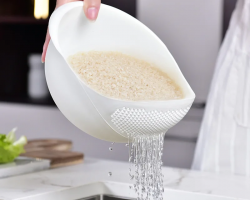 مصفاة بلاستيكية لغسيل الأرز - drain basket